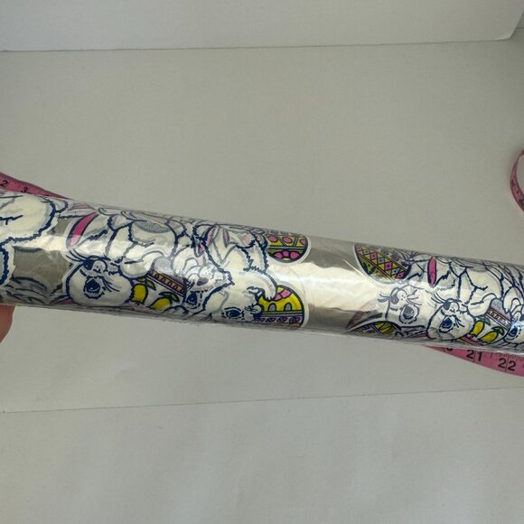 Vtg Roll of Transparent Designer Series Gift‎ Wrap Easter Bunny Rabbit Cute READ - Picture 10 of 10